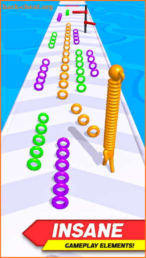 StickMan Longest Neck Stack Run 3D - Collect Rings screenshot