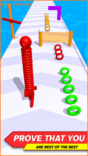 StickMan Longest Neck Stack Run 3D - Collect Rings screenshot
