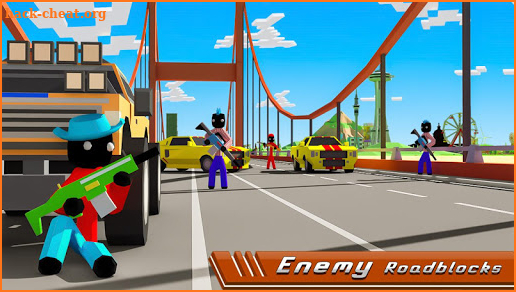 Stickman Mafia Theft Gangster Blocky City screenshot