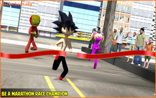 Stickman Marathon Race Superhero Game screenshot