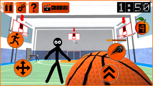 Stickman Neighbor. Basketball Basics Teacher 3D screenshot
