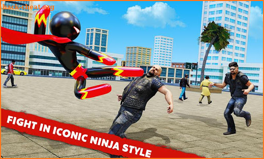Stickman Ninja Hero: Gangster Crime Superhero Game screenshot