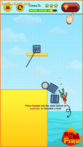 Stickman On Fire : Stickman Games Fun Physics screenshot