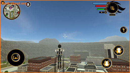 Stickman Panther jetpack Crime Simulator screenshot