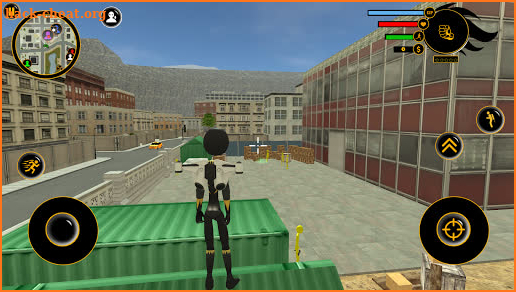 Stickman Panther jetpack Crime Simulator screenshot