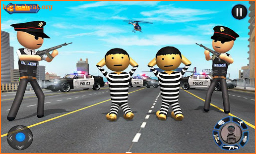Stickman Police Chase Gangster Hero Prison Escape screenshot