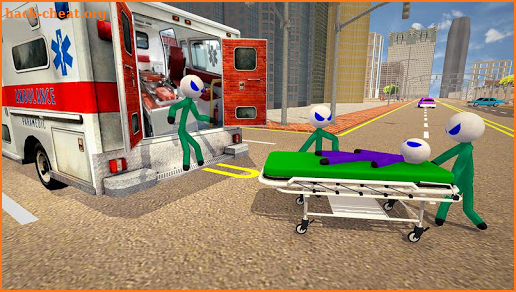 Stickman Rescue Ambulance Drive screenshot