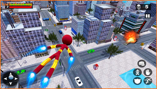 Stickman Rescue Mission - Super Iron Robot Game screenshot