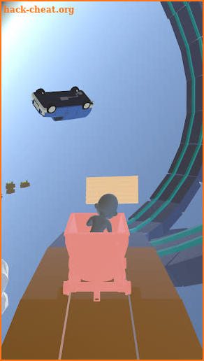 Stickman roller coaster 3D screenshot