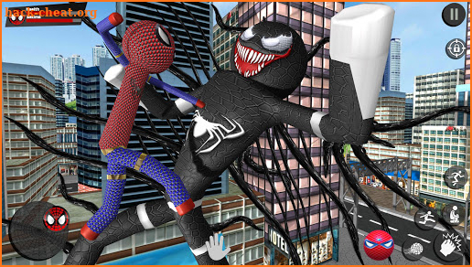 Stickman Rope Hero - Amazing Spider Crime City screenshot