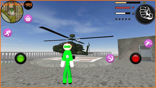 Stickman Rope Hero Green Hero Gangstar Crime screenshot