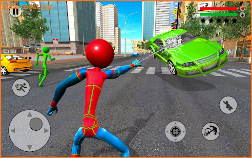 Stickman Rope Hero Spider Fight Miami City Crime screenshot