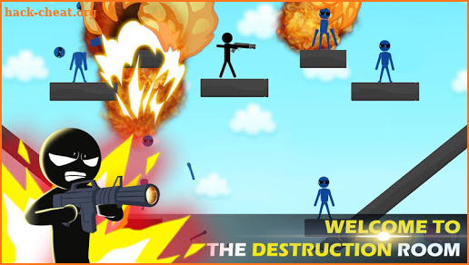 Stickman shooter : Destruction room screenshot