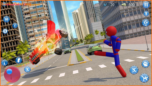 Stickman Spider Crime City Rope Hero screenshot