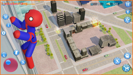 Stickman Spider Crime City Rope Hero screenshot