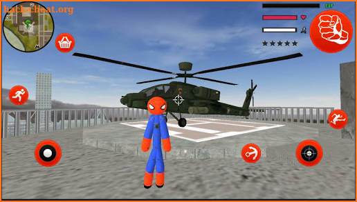 Stickman Spider Rope Hero Gangstar vegas Crime screenshot
