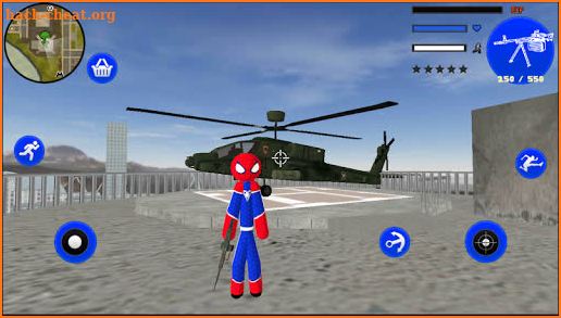 Stickman Spider Rope Hero vegas Gangstar Crime screenshot