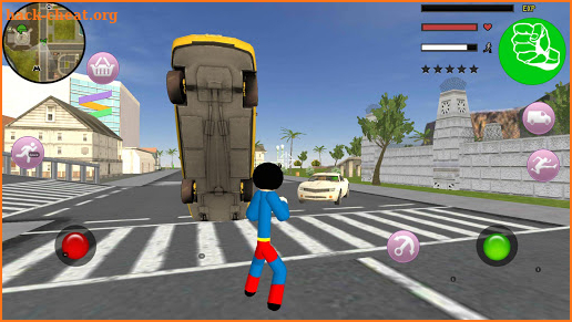 Stickman Superboy  Rope Hero Crime City screenshot