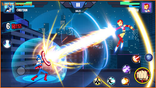 Stickman Superhero - Super Stick Heroes Fight screenshot