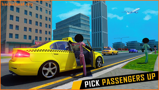 Stickman Taxi Car Driver - Car Driving Games screenshot