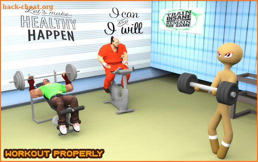 Stickman Virtual Gym 3D Fitnes screenshot