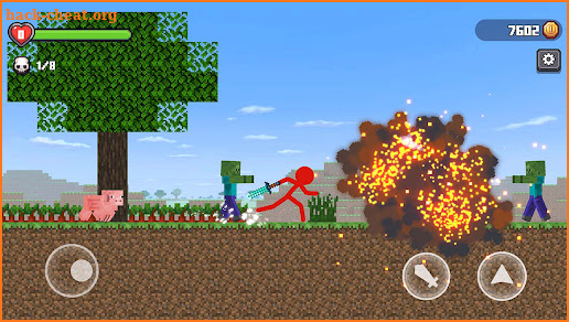 Stickman vs Craftman screenshot