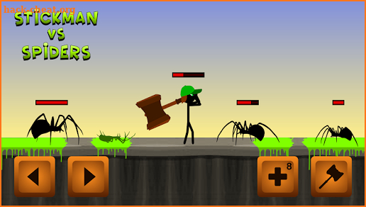Stickman vs Spiders screenshot