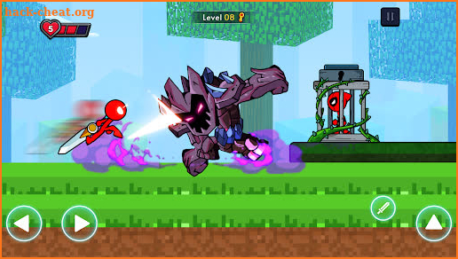 Stickman War in Crafting World screenshot