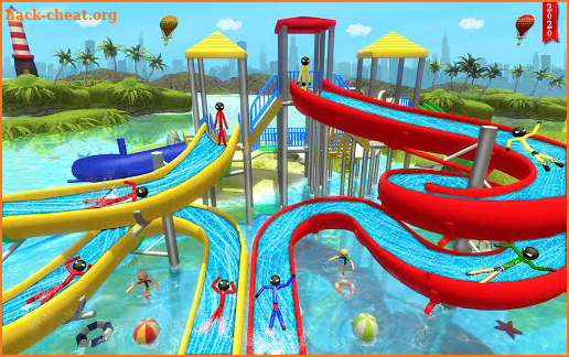 Stickman Water Slide: Theme Park Fun screenshot