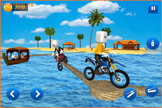 Stickman Water Surfer Bike Racing screenshot
