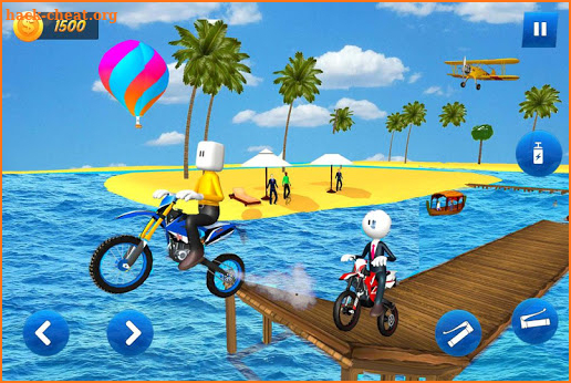 Stickman Water Surfer Bike Racing screenshot