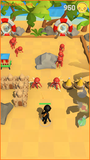 Stickman - zombie games and archery war screenshot