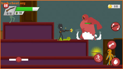 Stickman Zombie Shooter: Fight Platformer screenshot