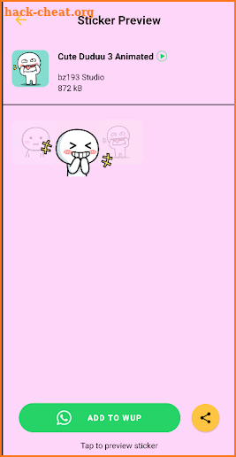 Stickzy - Animated WA Stickers screenshot