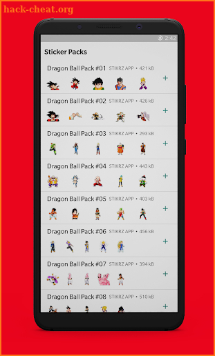 STIKRZ - Dragon Ball Sticker Pack for WhatsApp screenshot