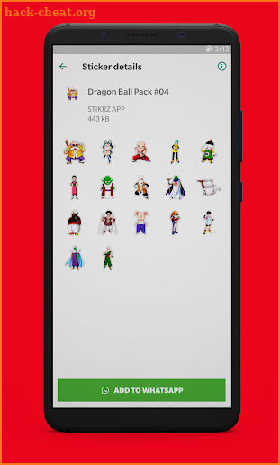 STIKRZ - Dragon Ball Sticker Pack for WhatsApp screenshot
