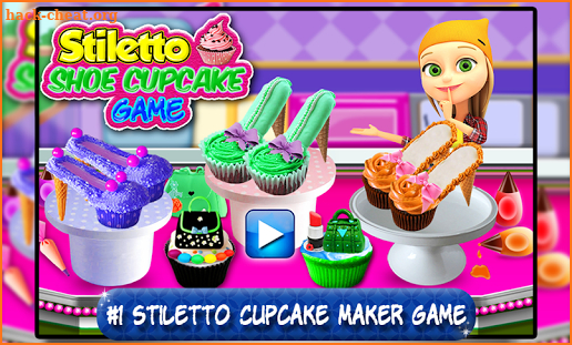 Stiletto Shoe Cupcake Maker Game! DIY Cooking screenshot