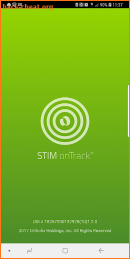 STIM onTrack ™ App screenshot