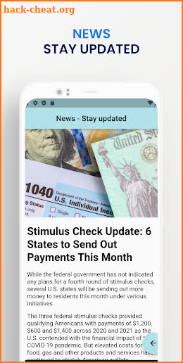 Stimulus Check And Gas Info screenshot