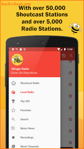Stinger Radio screenshot