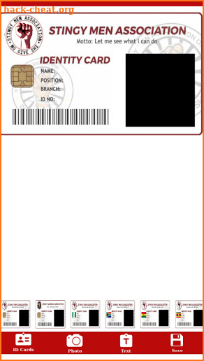 Stingy ID Card Maker - Fun ID Card Maker screenshot