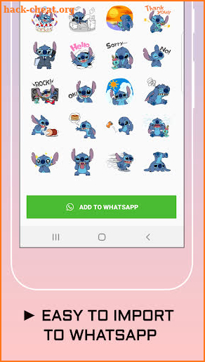 Stitch Stickers for WhatsApp screenshot