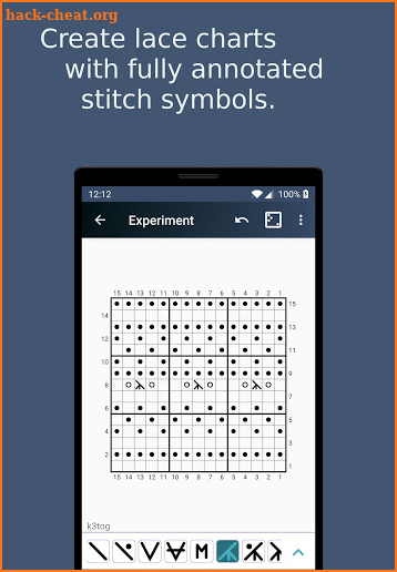 Stitchart - Knitting Chart Designer and Tracker screenshot