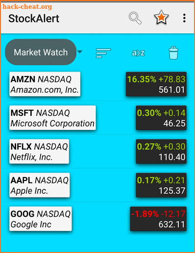 Stock Alert screenshot