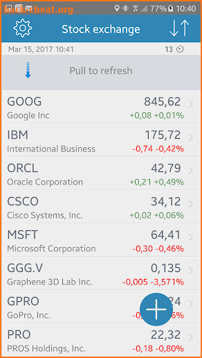 Stock Exchange screenshot
