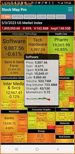 Stock Heat Map Professional screenshot