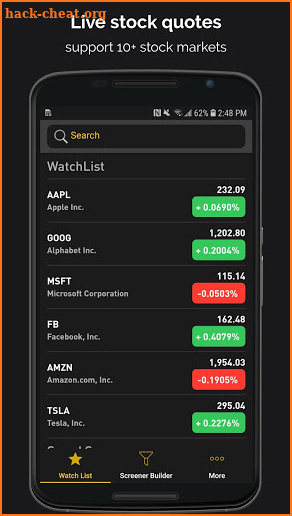 Stock Screener: Stock Tracker & Penny Stocks list screenshot