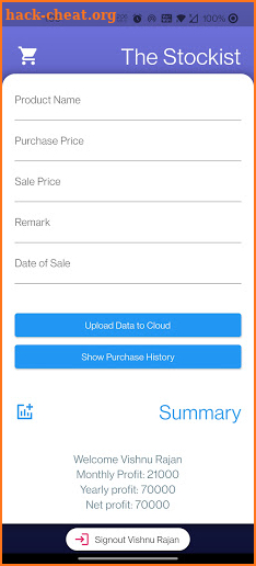 Stockist - easy sales record screenshot