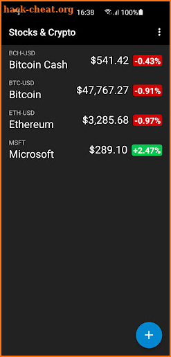 Stocks & Crypto Wearable screenshot