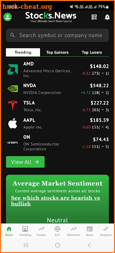 Stocks News screenshot